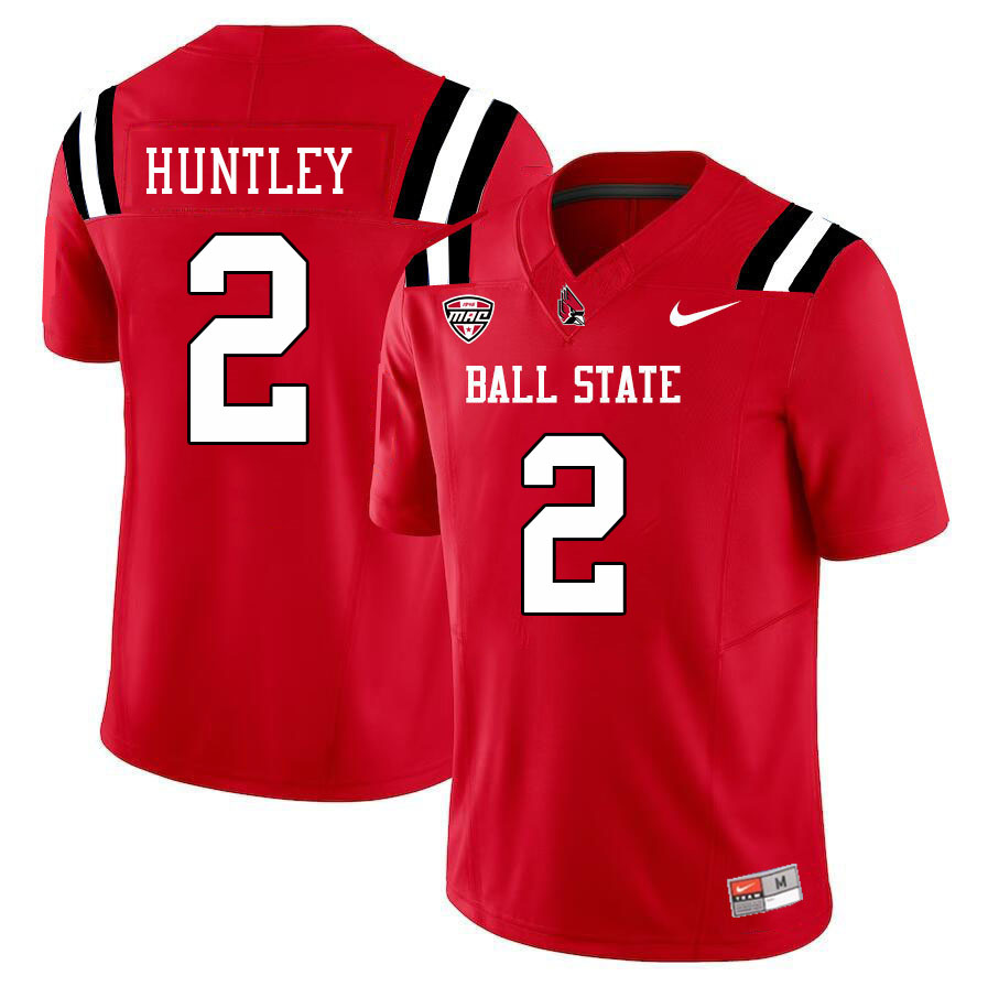 Ball State Cardinals #2 Caleb Huntley College Football Jerseys Stitched Sale-Cardinal
